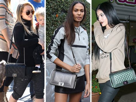 celebrities carrying chanel boy bag